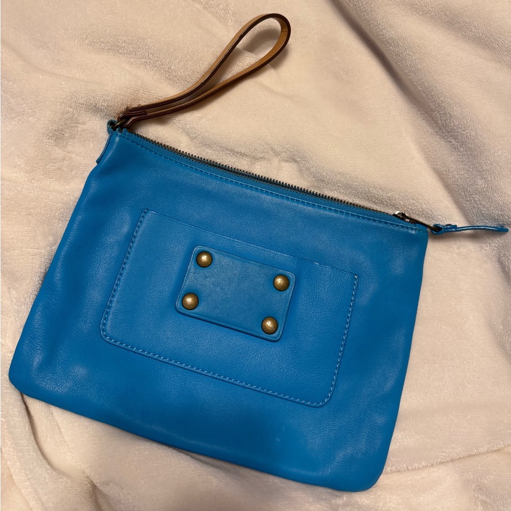 Ann Taylor Vibrant Blue Wristlet Clutch